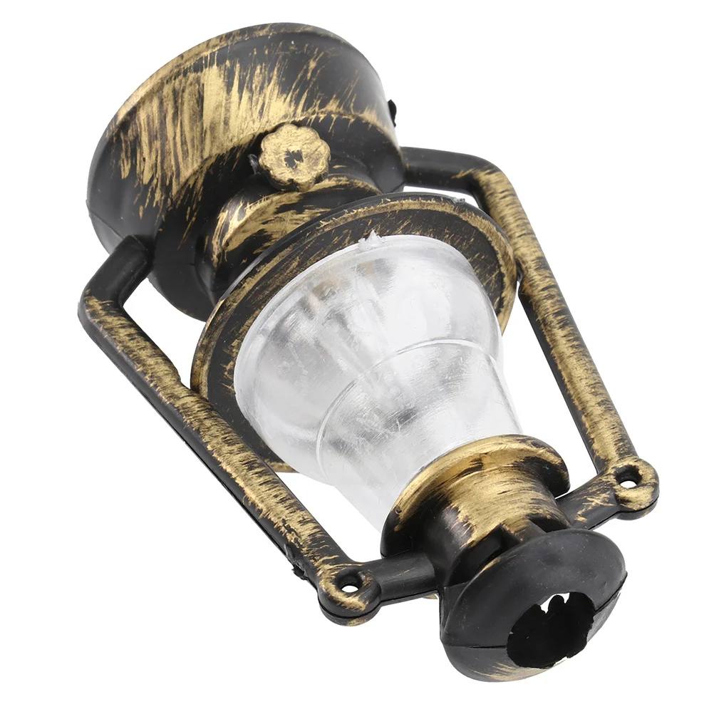 

1Pcs Vintage Lamp Miniature House Accessory Mini Simulation Lamp Decoration Portable Home Ornament Scene Furniture