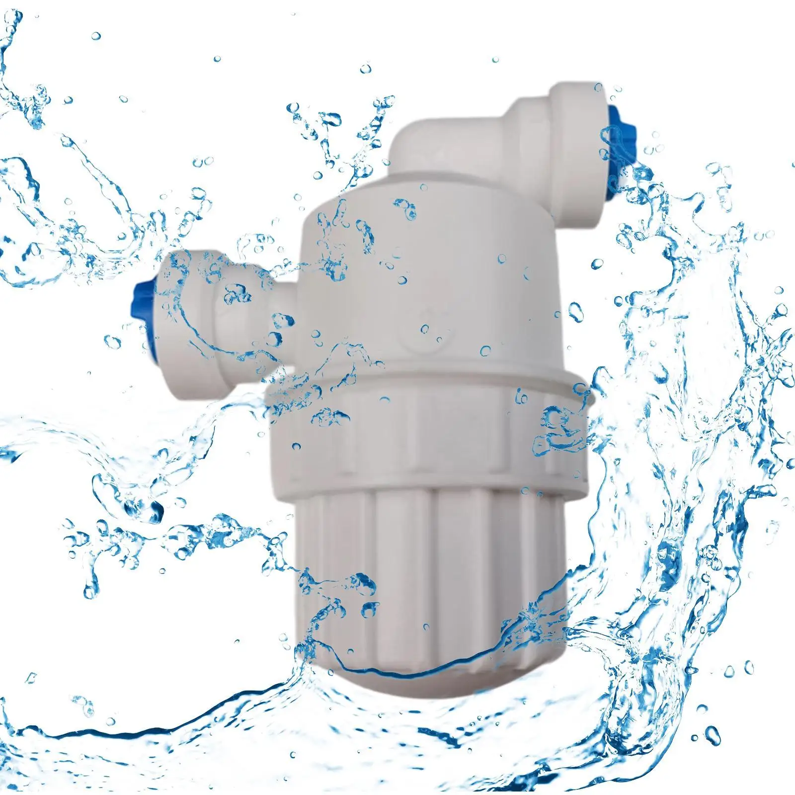 

Фильтр для воды для дома и сада Встроенный сетчатый фильтр из нержавеющей стали 1/4 дюйма Быстрый доступ Практичный Простота установки 2-ходовой фитинг для шланга