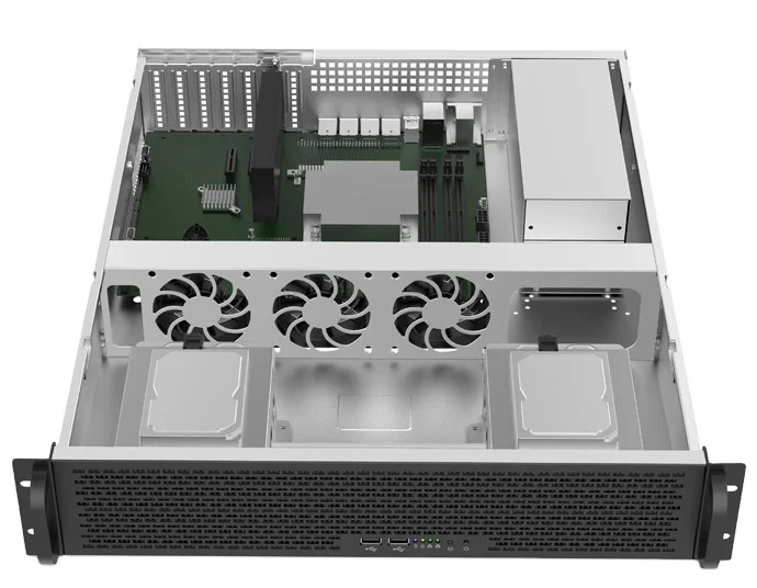 Heavy Duty 4U 24-Bay Hot-Swap Server Chassis | SAS/SATA HDD Backplane | for GPU & Storage Systems