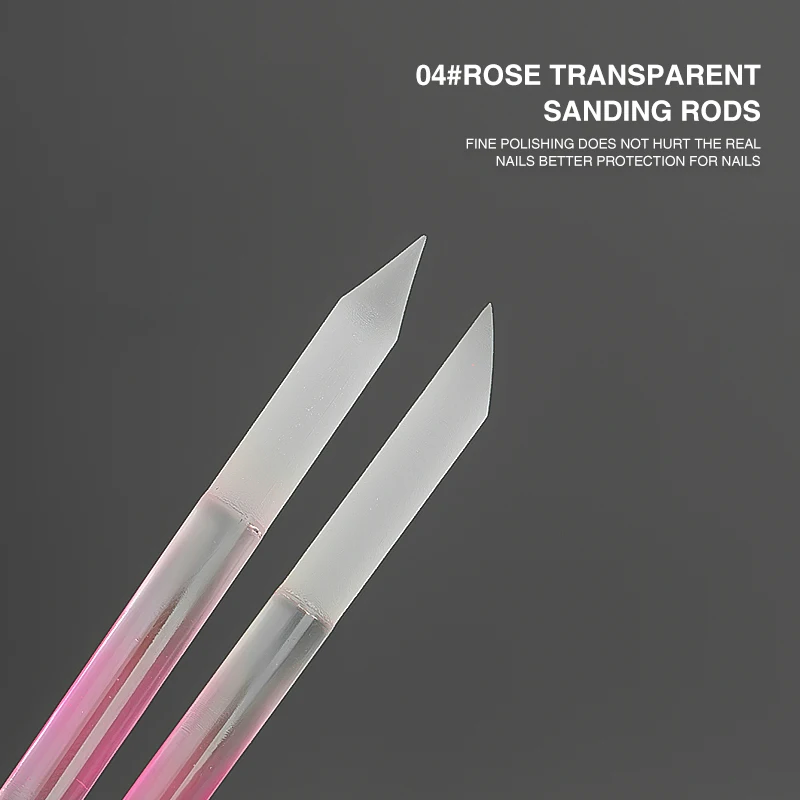 1 Stück Glas-Nagelhautschieber, rutschfest, transparent/farbverlaufend, doppelseitiger professioneller Präzisions-Nagelhautentferner – Detail 4