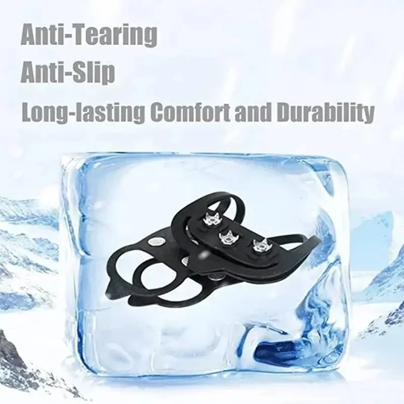 Anti-Slip Shoe Covers Crampon Cleats Outdoor Snow Shoe Grips