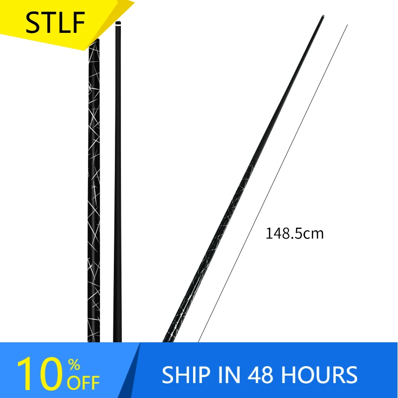 

STLFReady Ship 58\" High Quality Carbon Fiber Pool Cue Stick 12.5 mm Pigskin Tip 21OZ TP-C4705 Ash Wood Billiard Cue Sticks Sale