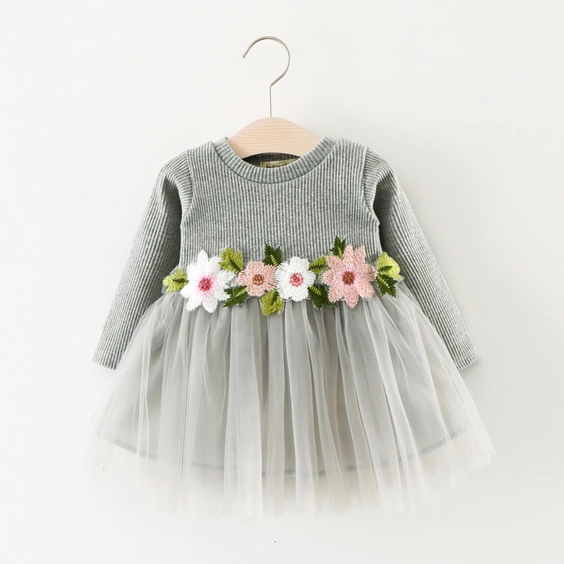 Baby Mädchen Spitze Kleid Floral Neugeborenen Kinder Dot Kleider für Mädchen Kleidung Nette Prinzessin Hochzeit Party Kinder Kleidung