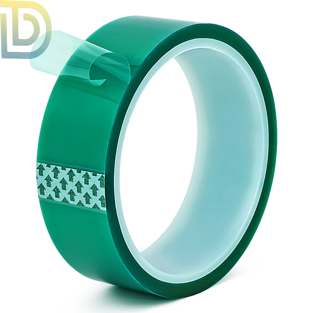 33m Green High Temperature Tape Laminated Glass PCB Board Plating Aluminium Doors and Windows Spraying