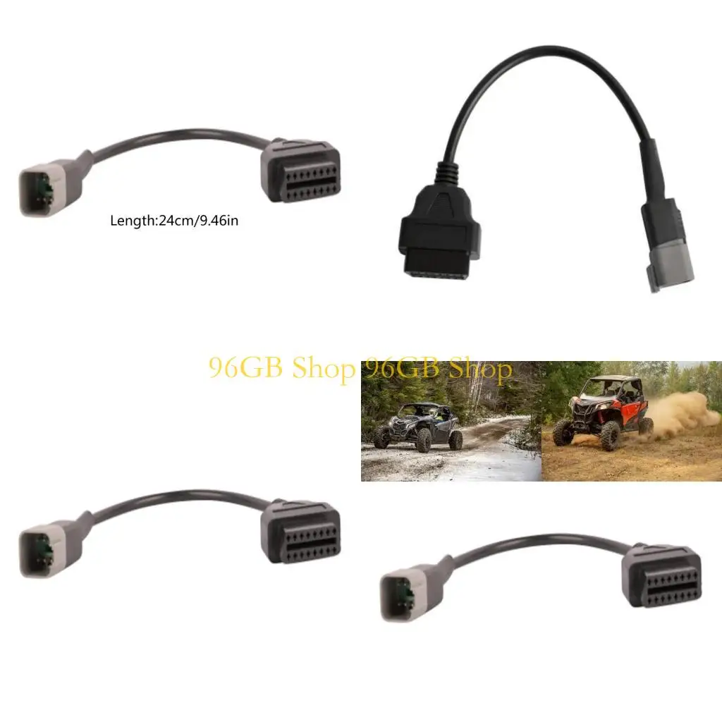 

96GB OBD2 16pin Female for Bombardier 6Pin Diagnostic Adapter Cable 6PIN ATV UTV Motorcycles Connector