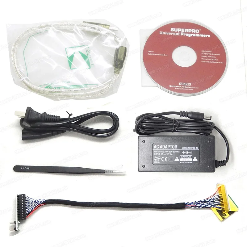 610P Universal Programmer XELTEK + 16 Adapter With  EDID Cable SOP8 Clip Auto Diagnostic Tools SuperPro USB Programmer