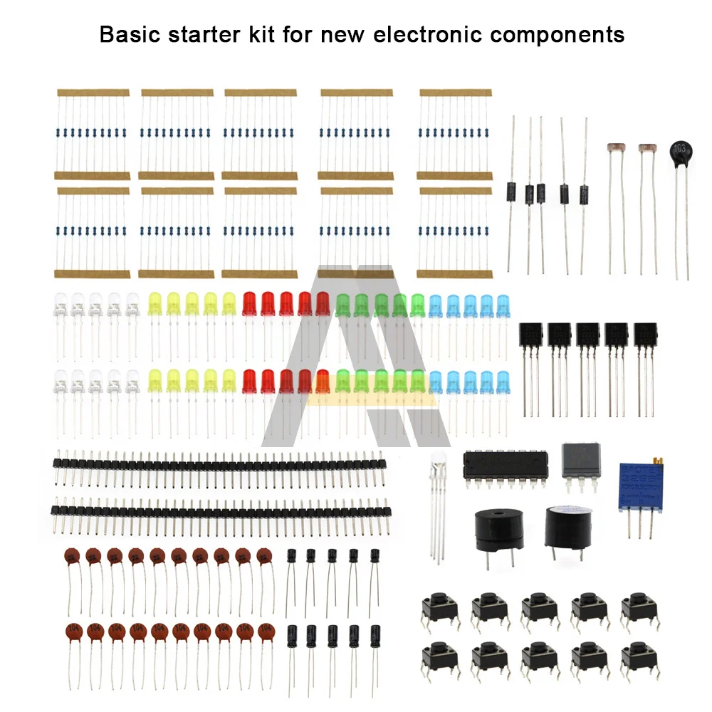 830 Hole LED Buzzer Capacitor Resistor for Arduino Electronic Components Basic Starter DIY Kits more than 200 pcs components