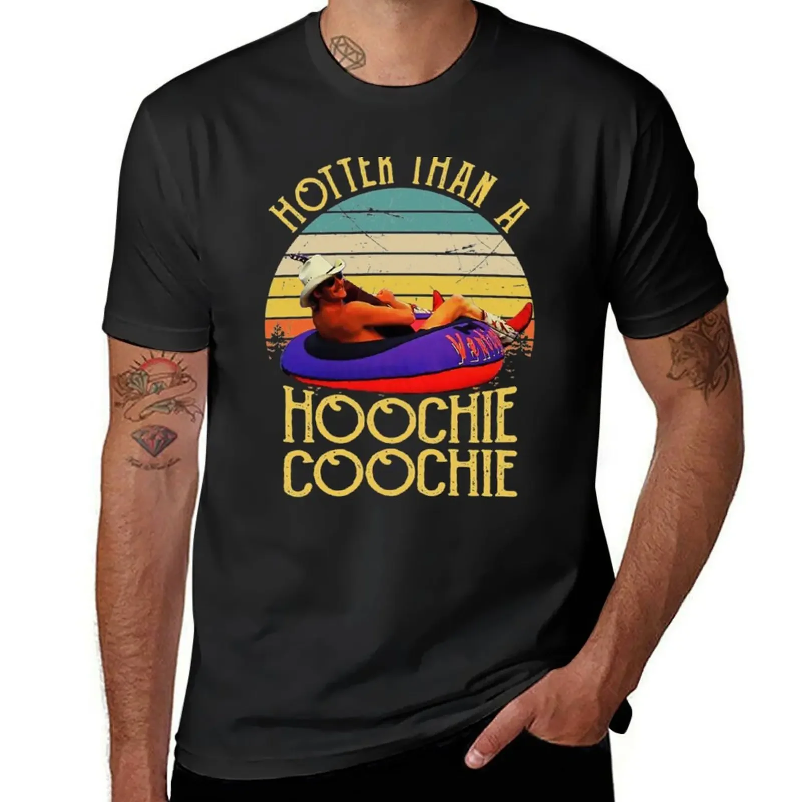 Hotter Than A Hoochie Coochie Alan Vintage Retro T-Shirt cheap stuff designer shirts vintage anime shirt men t shirts