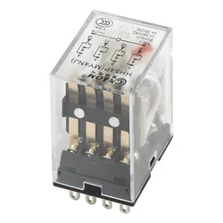 HH54PL electromagnetic relay With LED indicator HH54P MY4 series AC 220V 110V 24V DC 24V 12V HH54P-L MY4NJ