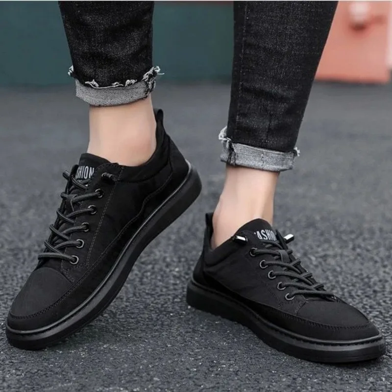 Mens Shoes Casual Sneakers Ice Silk Canvas Shoes Breathable Walking Flats Light Tennis Shoes Platform Shoe Zapatillas De Hombre