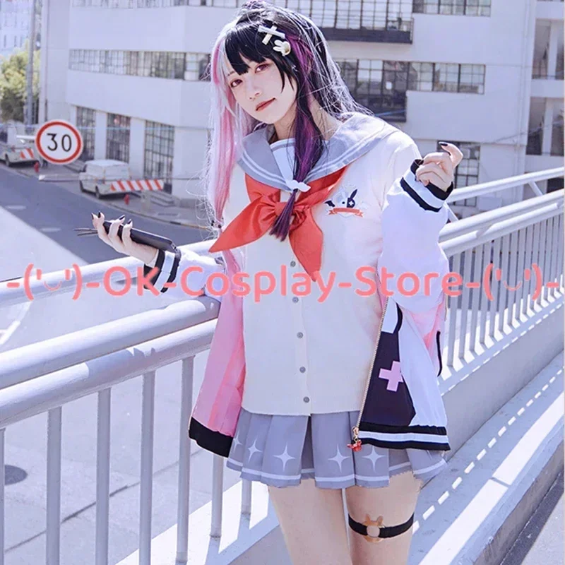 Yorumi Rena Cosplay Costume Vtuber Cosplay High School JK Uniform Dress Party Suit Halloween Outfits Anime Clothing Custom Made