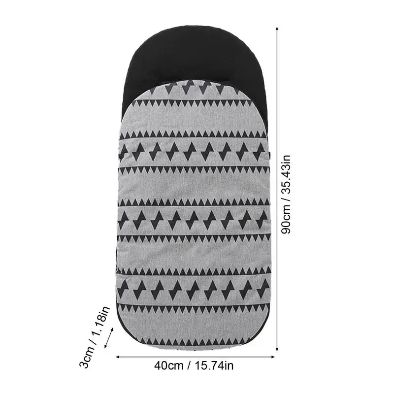 Sac de couchage coupe-vent pour poussette pour tout-petits, poignées extérieures, doublure souriante amovible, sac de couchage pour enfants