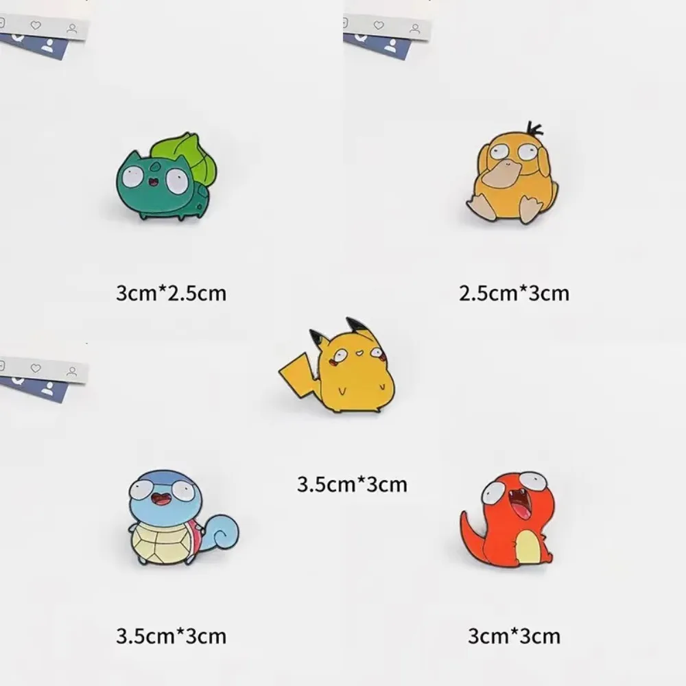 

Pokemon Pikachu Poké Ball Anime Cartoon Cute Japanese Brooch Badge Backpack Accessories Clothing Decoration Pin Buckle kid's toy
