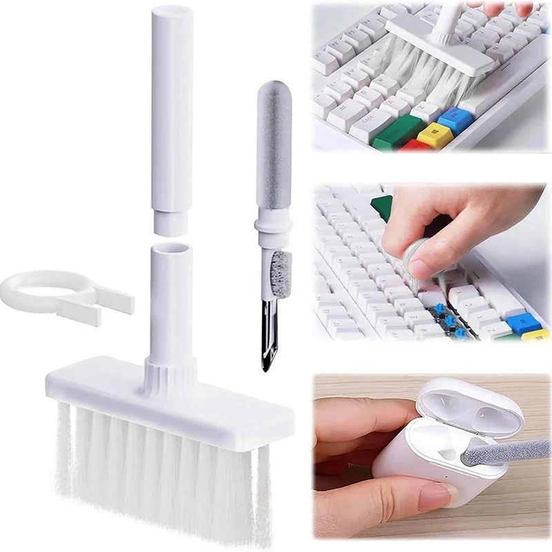 Computer Keyboard Cleaner Brush Headphone Cleaning Pen With Keycap Pulle Cleaning Kit For Earphones iPad Phone PC Cleaning Tools