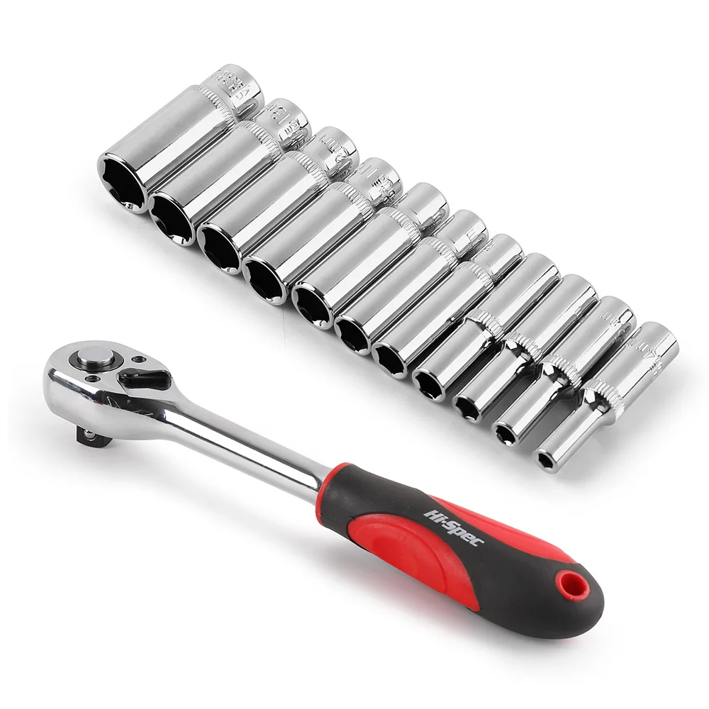 Imagem -06 - Curto e Longo Profundo Crv Chave Soquete Grupo Unidade Soquete Grupo Catraca Soquete Bit Cabeça Adaptador para Torque Spanner Ponto 4