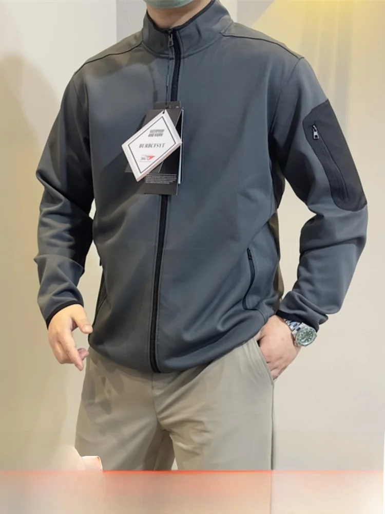 

Мужская уличная весенне-осенняя куртка Jaet, Новое поступление, длинная застежка-молния све, воротник-стойка, водонепроницаемое покрытие