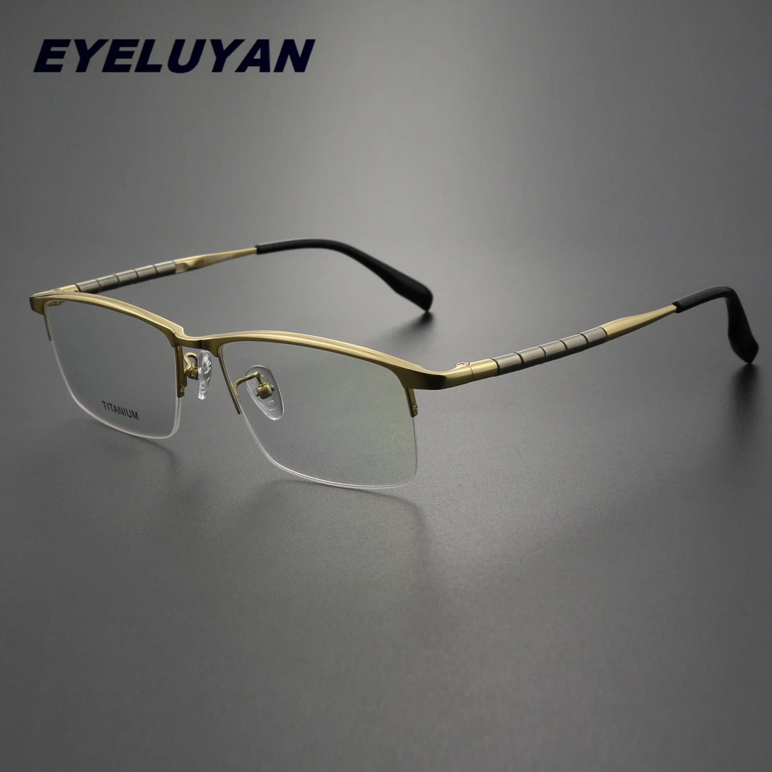 

EYELUYAN Japanese Designer Brand Eyeglass Frames Pure Titanium Square Glasses Frame Men Prescription Optical Eyewear