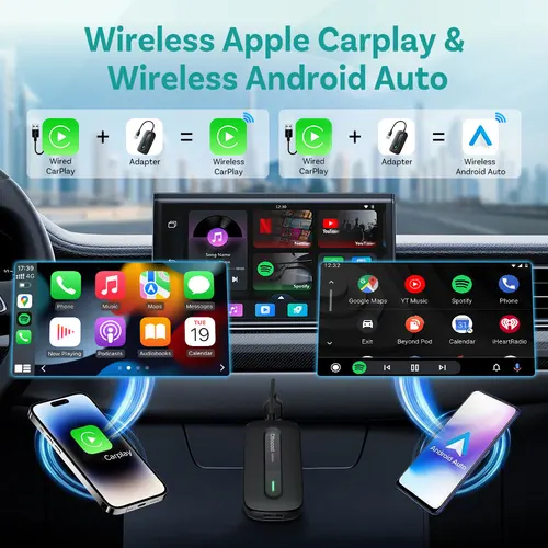 Imagen 2 del producto Ottocast Express Play2video Ultra TV Box adaptador inalámbrico CarPlay Android Auto construido para Youtube Netflix RAM 2GB ROM 16GB nuevo