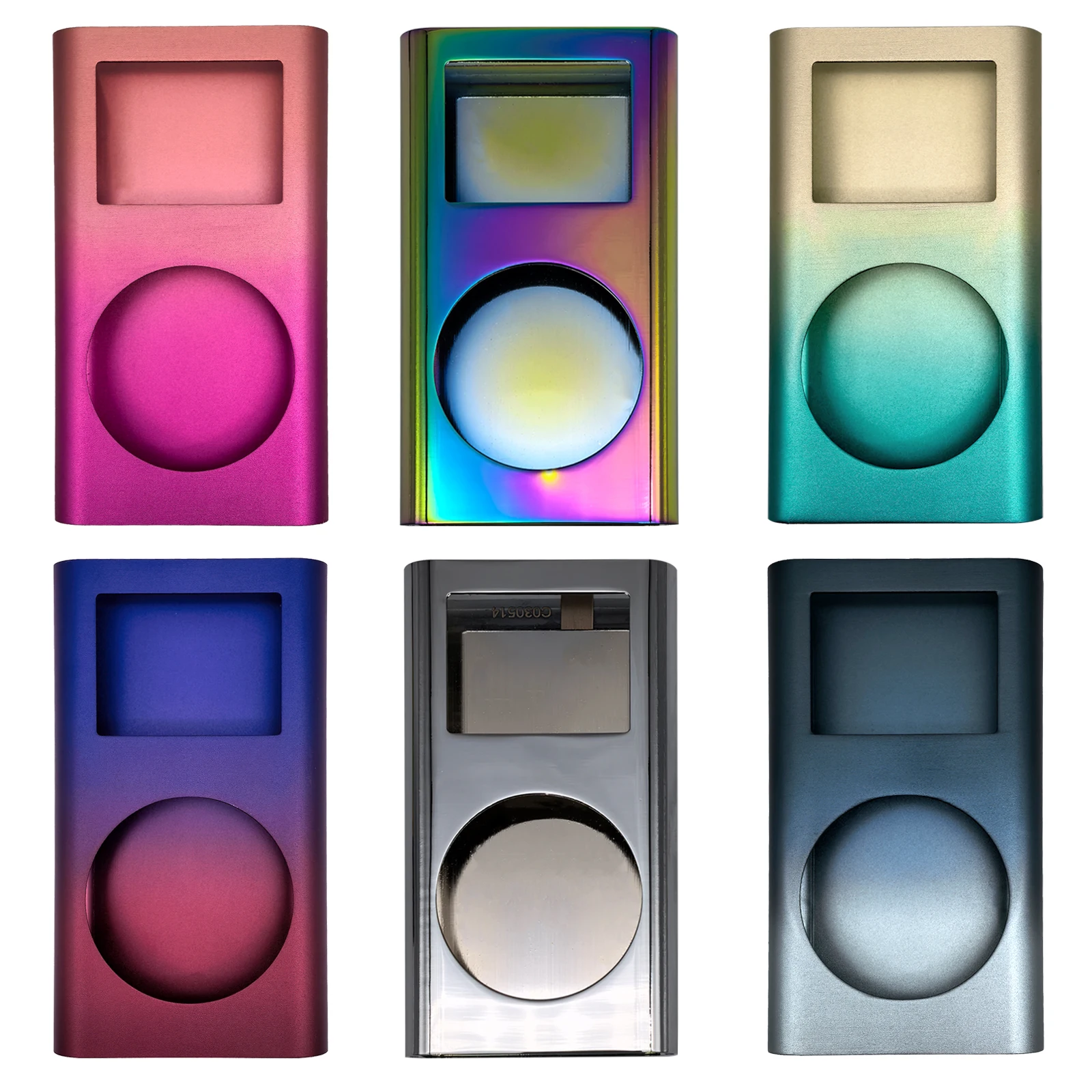 

iPod Mini Blank Metal Housing Shell with Lens Window, Full Replacement Case Cover for 1st & 2nd Gen 4GB 6GB 128GB 256GB A1051