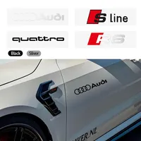 2PCS Car Styling Door Side Sticker Waterproof PVC Body Window Decals Accessories For Audi A4 B6 B8 B7 A6 C5 C6 C7 A3 A5 Q3 Q5 Q7