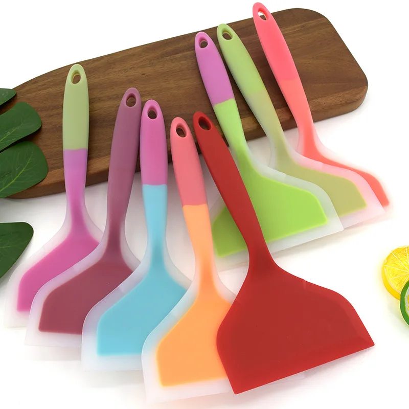 Silicone Spatula Non-stick Pan Wide Mouth Yuzi Burning Silicone Spatula Fried Egg Pancake Spatula Kitchen Accessories Wholesale