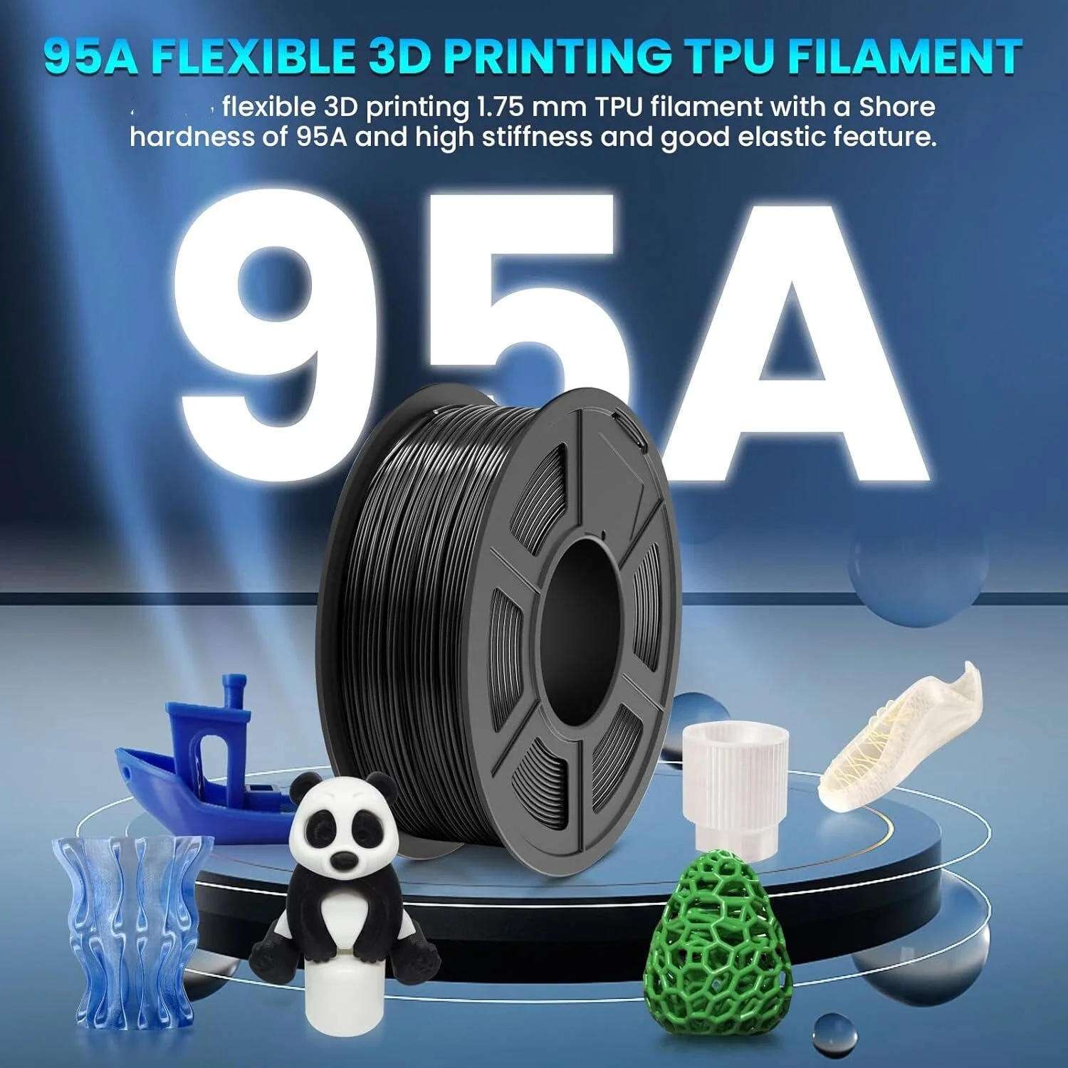 

JAYO 3D TPU/TPU-SILK Printer Filament With 95A & 98A Flexible Soft High Elasticity 3D Printer Filament for Most FDM 3D Printers