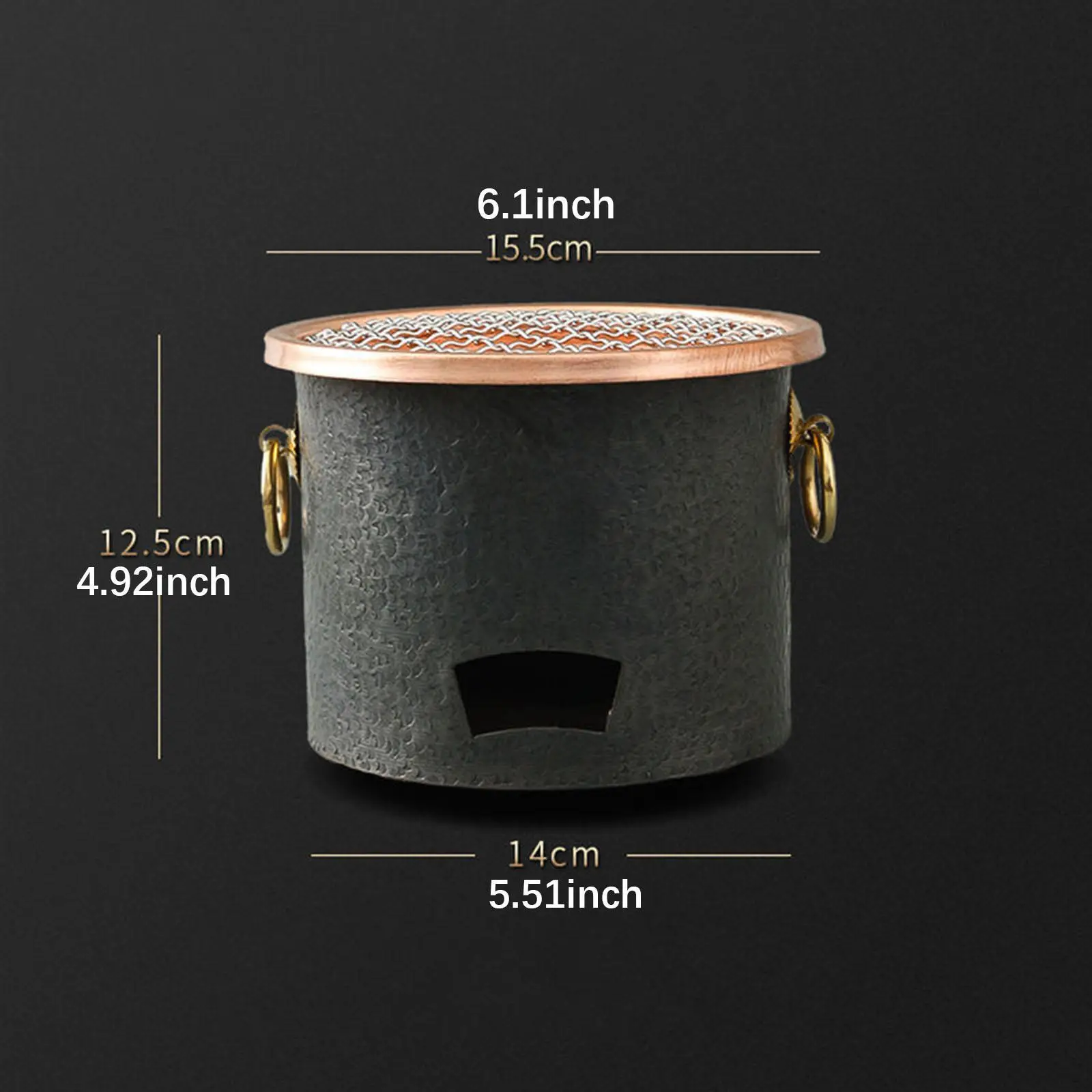 ย่างถ่านพร้อมตะแกรงสแตนเลสย่างบาร์บีคิว Yakitori สําหรับสนามหลังบ้านทําอาหารกลางแจ้งลานกลางแจ้ง Backyard ย่างทอด