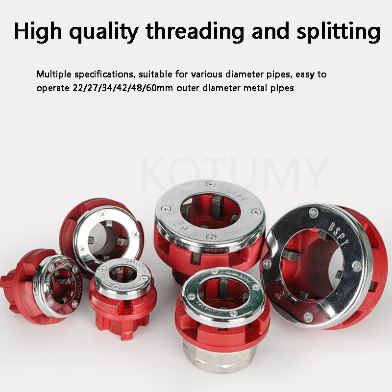 Portable Hand-Held Electric Steel Pipe Threading Machine Household Hinged Plate Galvanized Plastic Threading Tool 220V/2300W