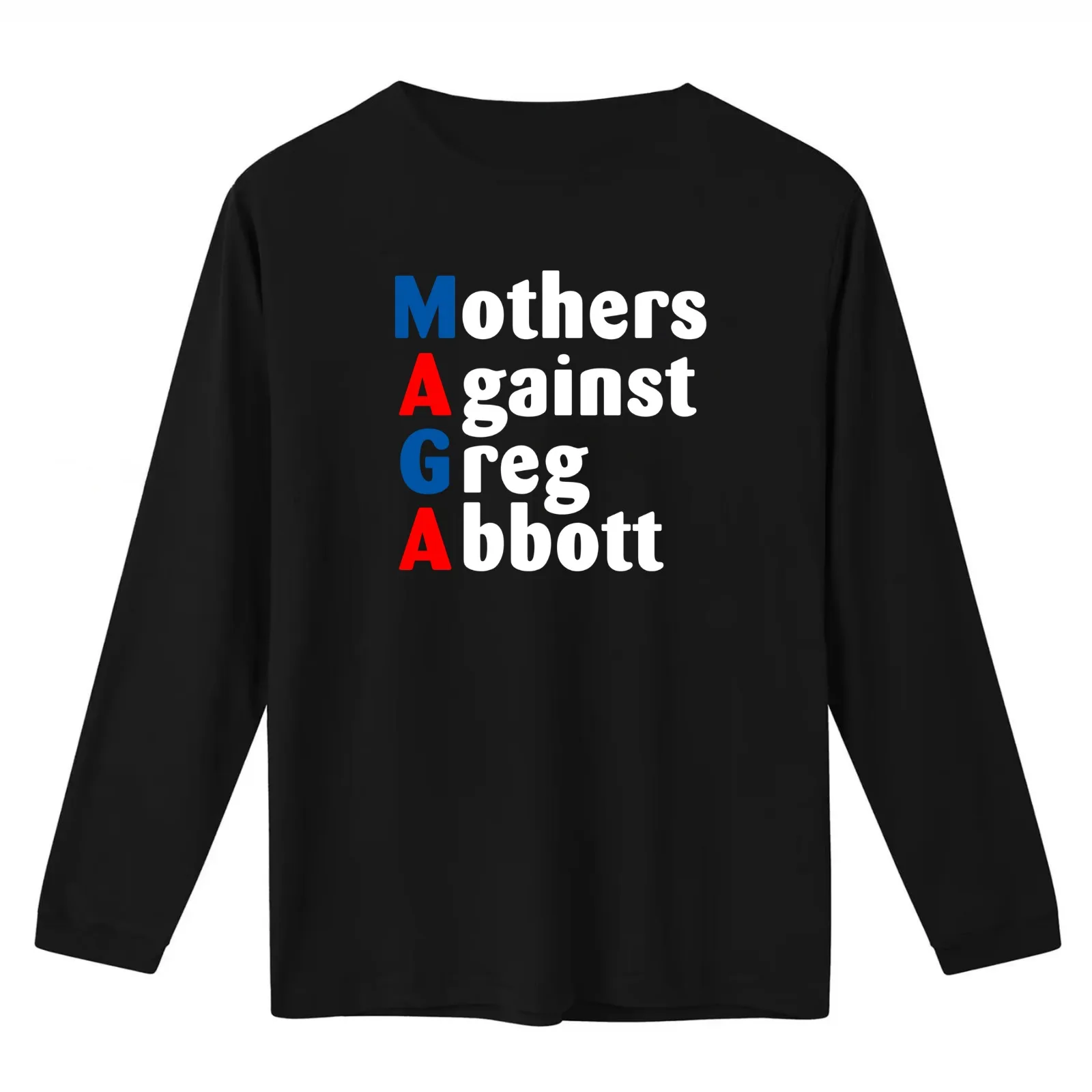 MOTHERS AGAINST GREG ABBOTT - ABORT GREG ABBOTT T-Shirt Summer Casual Cotton Tee Oversized Streetwear Tops Unisex Men Women