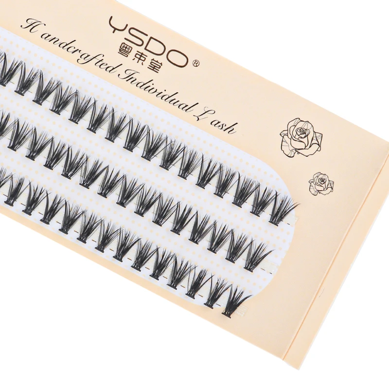 

3Rows 60Bundles Individual Lashes Natural Long Faux Cils 3D Mink Eyelashes Individual 20D Cluster Eyelash Extension Makeup Cilia