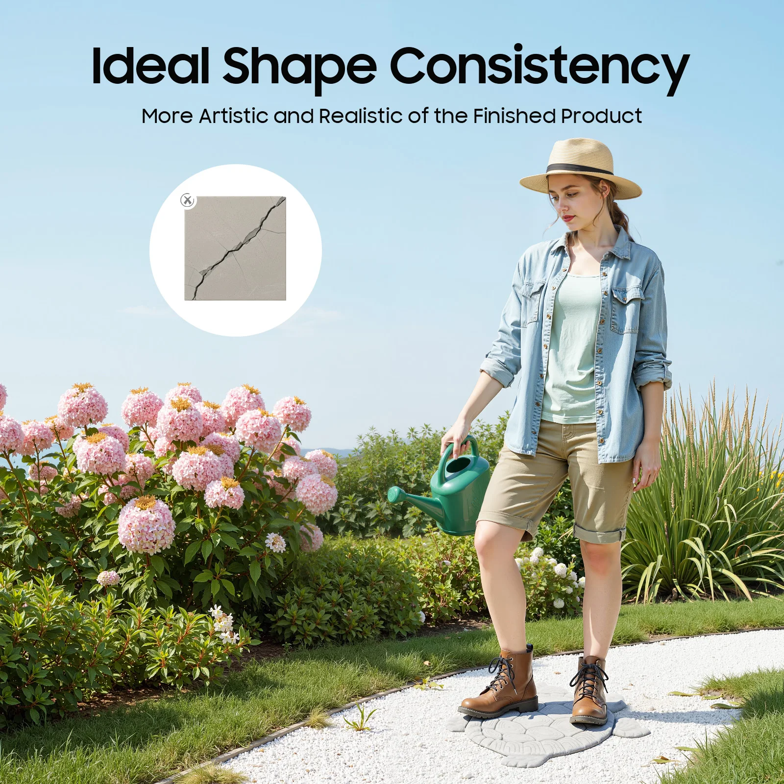 Turtle Shape Concrete Paving Mold ABS Reusable Stepping Stone Mold, DIY Cement Pathway Mold For Garden Yard Walkway Outdoor Landscape Decoration