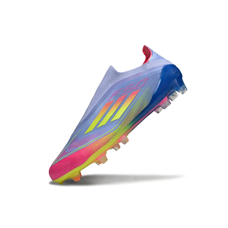 

H-f50 Newest Pro Mens SLIP-ON Soccer Cleats - Laceless FG Football Shoes Men/Youth, Training Sneakers (Chuteira Campo) 39-45