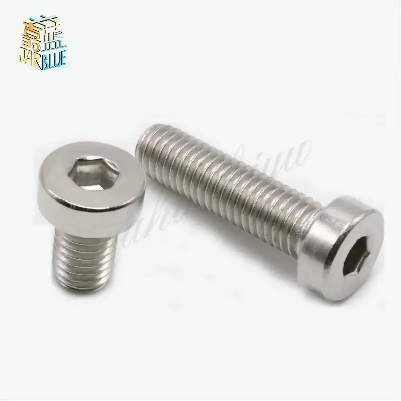 M3 M4 M5 M6 304 A2-70 Stainless Steel Din7984 Hex Hexagon Socket Thin Low Short Profile Head Allen Cap Screw Bolt L=4-40mm