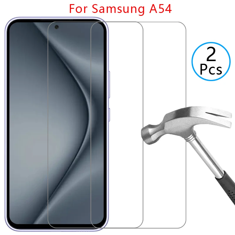 Capa de celular para Samsung Galaxy A54 5G com vidro temperado, capa traseira 360 para Samsung A54, Galaxy A54, A 54, 54A, 5G, A545G.