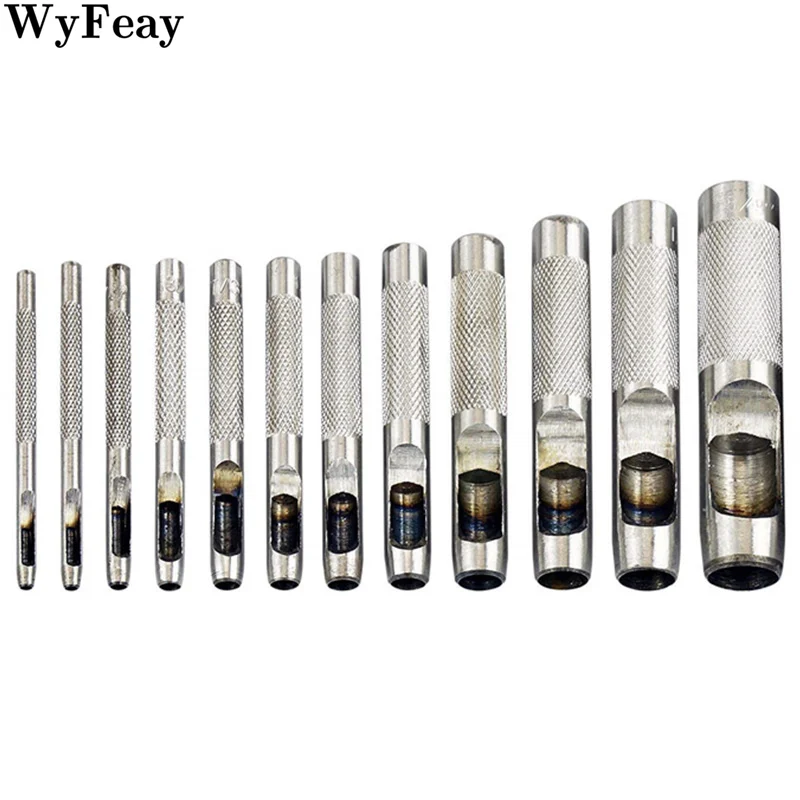 1mm-30mm Größe Leder Handwerk Locher Werkzeug Dicken Stahl Handwerk Runde Gürtel Papier Leinwand Kleidung Hand werkzeuge Puncher