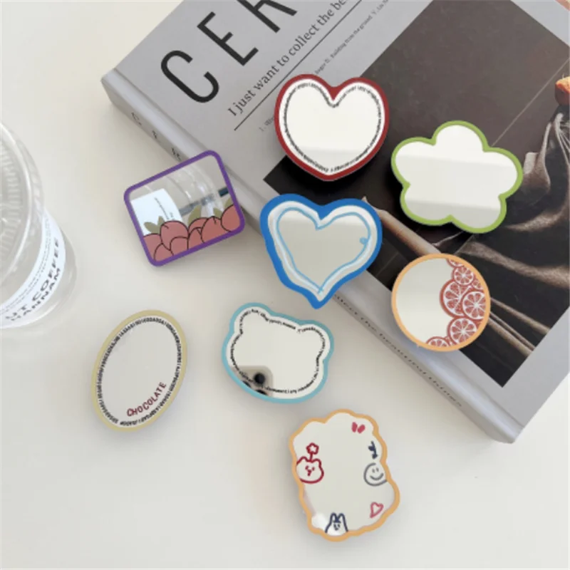 

Держатель для телефона в форме сердца с зеркалом, подставка для мобильного телефона, расширяемый держатель-кольцо для пальца для iPhone