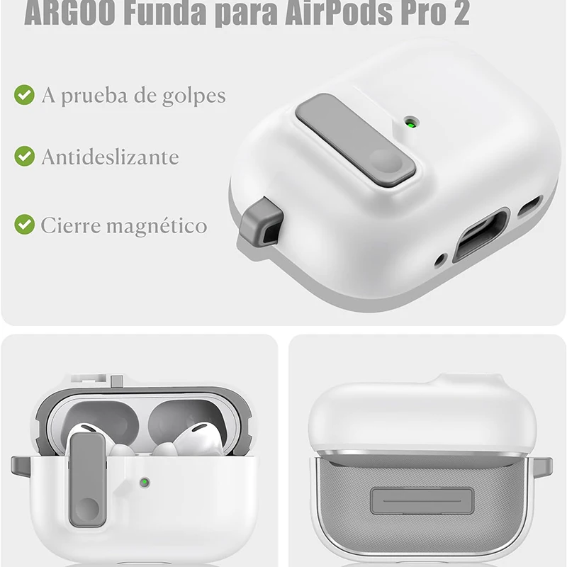 Caso Switch Secure Lock automático, compatível com AirPods Pro, 2ª, 1ª geração, capa protetora com Apple Air Pods 3, 2