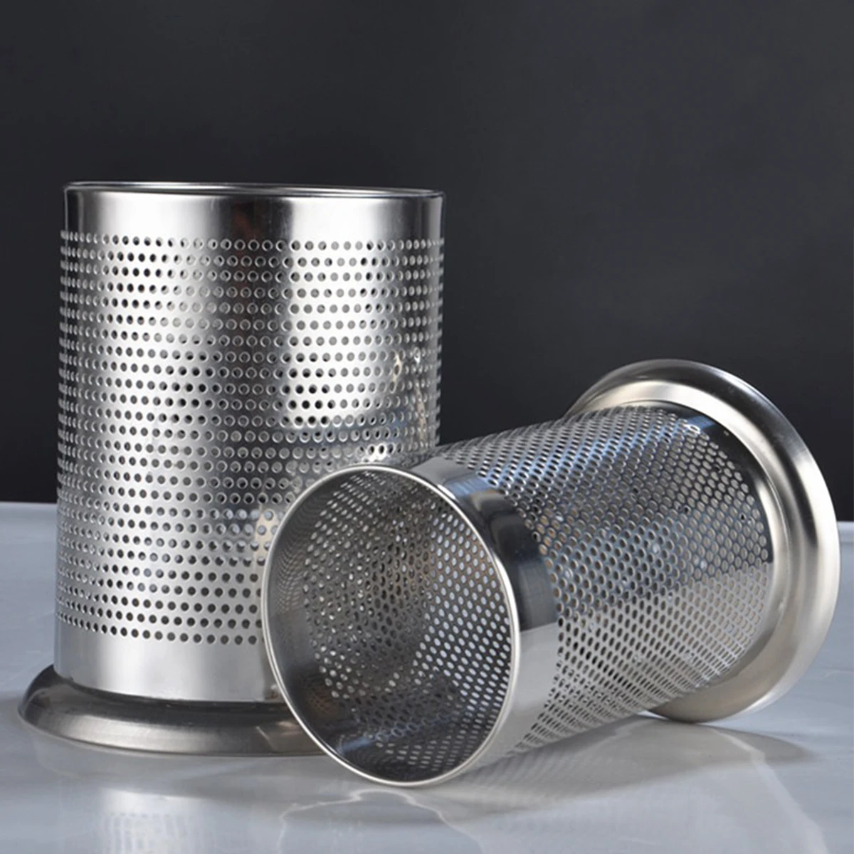 

Stainless Steel Chopstick Holder 17X12Cm Utensil Organizer Flatware Holder Cooking Tool Stand Countertop Storage