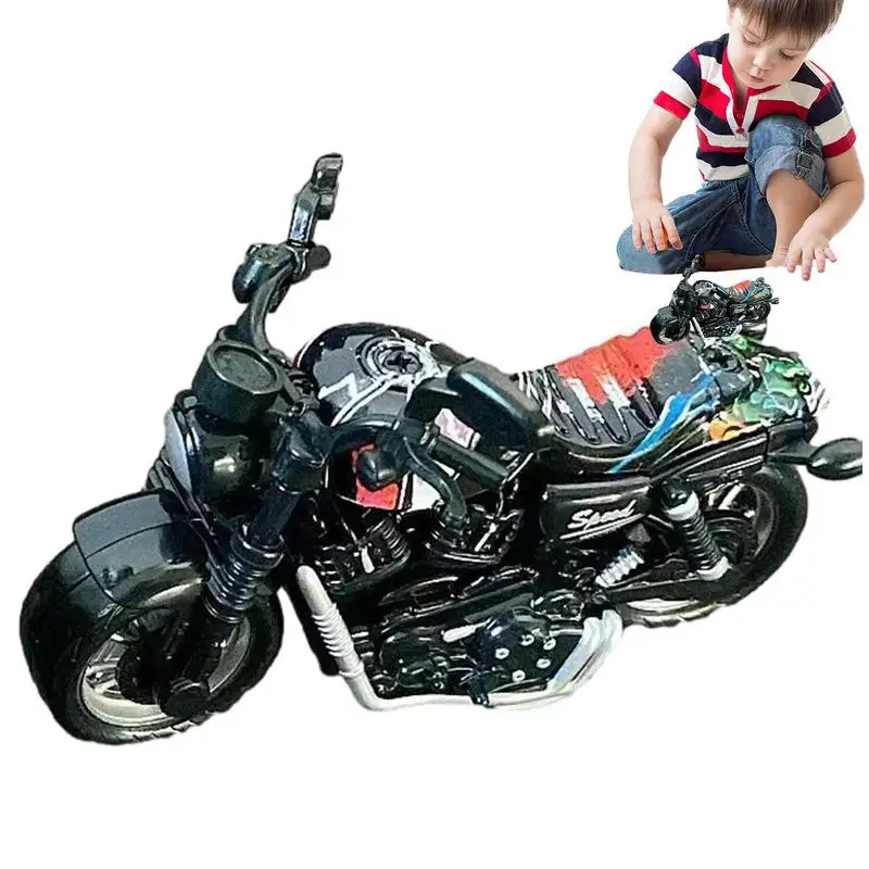 Model Motorcycle Collection Simulation Davidson Pull Back Toy Cars DieCast Mini Toy Motorcycle Street Glide Motorcycle