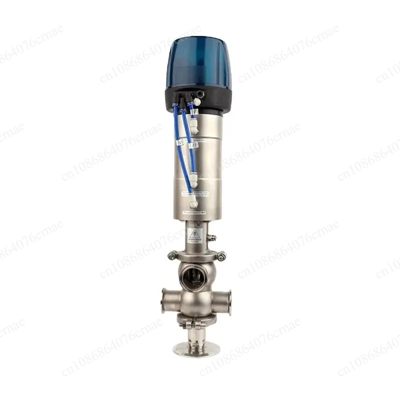 Actuator Tri-Clamp Divert Valve for Sanitary Application Hygienic C Top Intelligent Control Food Grade Stainless Steel Pneumatic