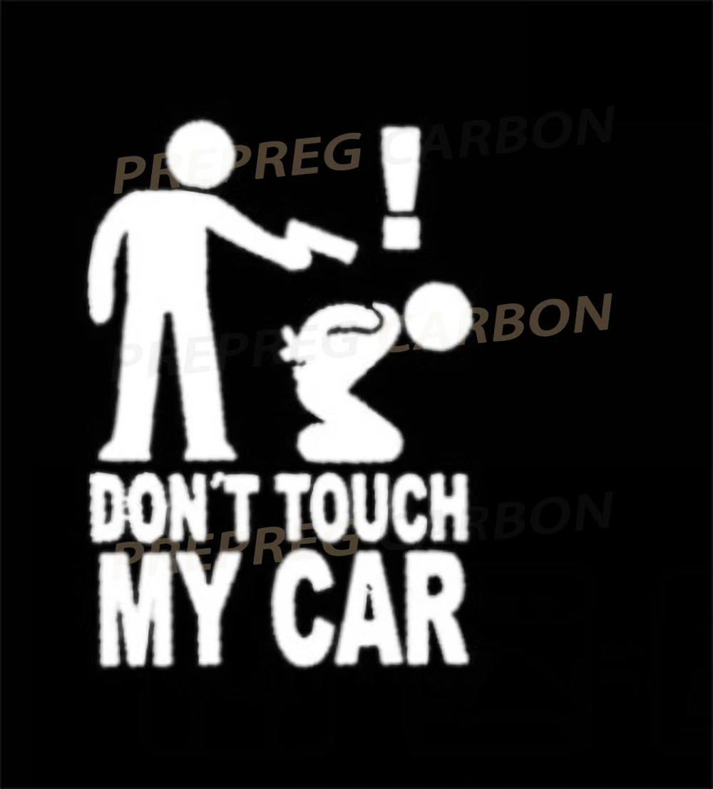 

Don't Touch My Car Reflective Warning Sign Stickers Vinyl Decals Car Funny Stickers Windows Vinyl Stickers Waterproof