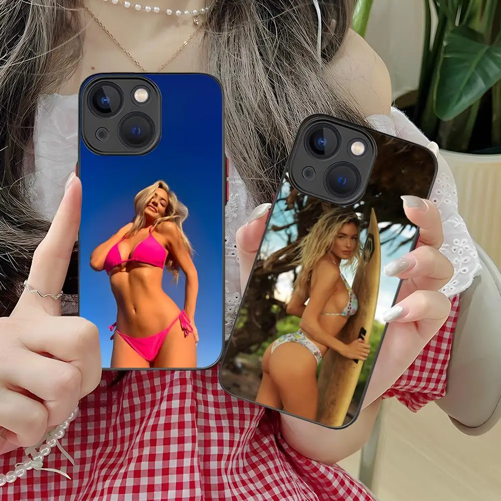

Hannah Palmer Silicone Mobile Phone Case for iPhone 17 16 15 14 13 12 11 X XR XS 8 7 Air Pro Max Plus Mini Colorful Cover