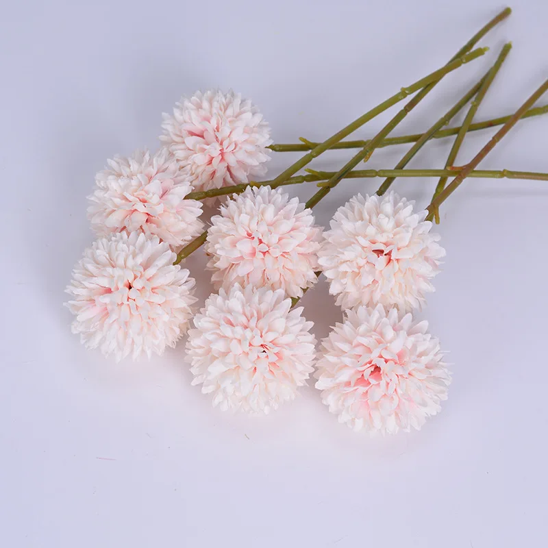 

Искусственные цветы, Одуванчик, шар, искусственные цветы, хризантемы, подарки на день Святого Валентина, «сделай сам», композиция для домашней свадьбы, гостиной, 10 шт.