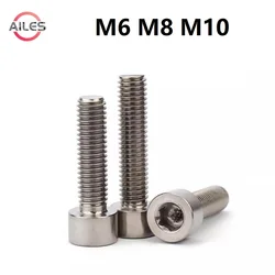 M6 M8 M10 Titanium Alloy Allen Socket Cap Bolts TA2 Pure Titanium Hexagon Socket Head Cap Screws