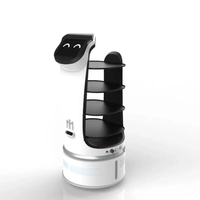 Best-selling Autonomous Delivery  Large Screen 40kg Payload  Navigation Auto Charge For Restaurants Hotels Coffee Shop