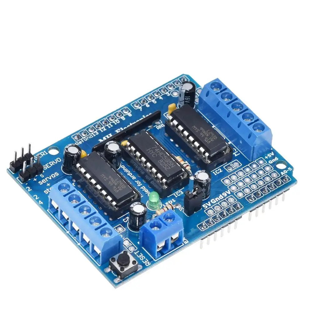 TZT  L293D Motor Drive Shield dual for arduino Duemilanove, Motor drive expansion board motor control shield