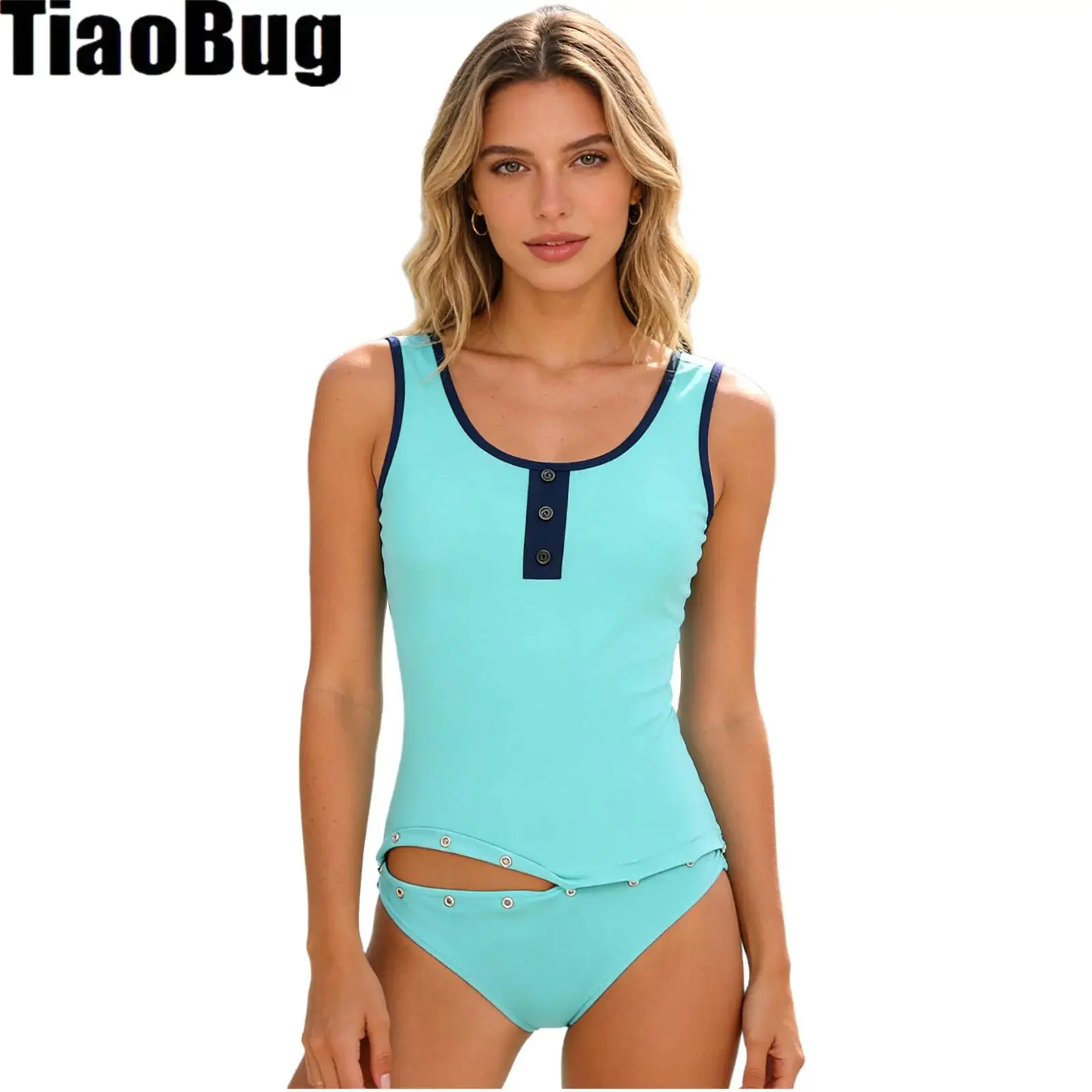 

Женский купальник-боди без рукавов со съемными вкладышами для груди, с низкой спинкой и открывающимся промежуточным разрезом, для пожилых людей и людей с ограниченными возможностями