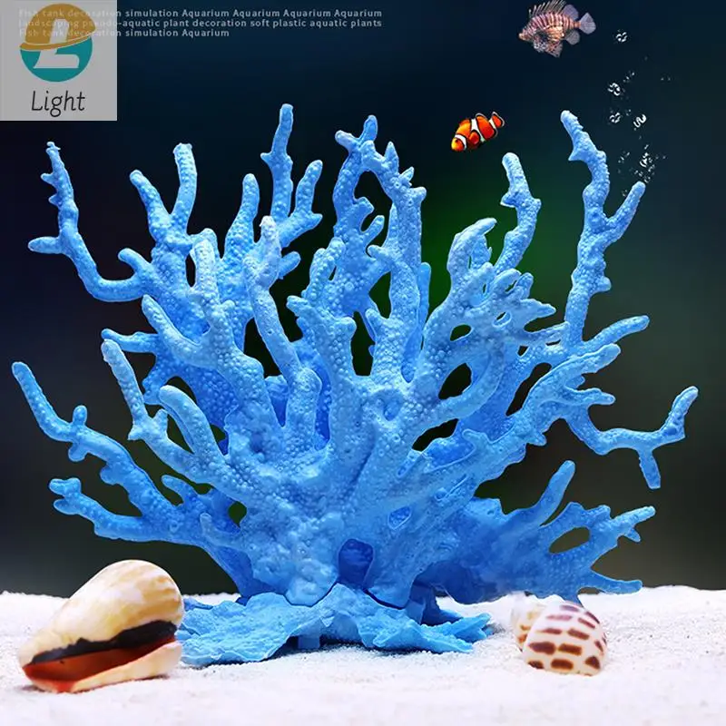 Undersea Artificial Fake Coral Water Plants Landscape Fish Tank Simulation Fake Coral Aquarium Decoration Family Micro Ornaments