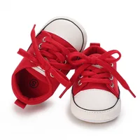 Meckior Baby Sneakers Baby Boys Girls Canvas Shoes Non-slip Rubber Sole Comfortable Soft Unisex Baby Basketball Shoes 0-18M 6