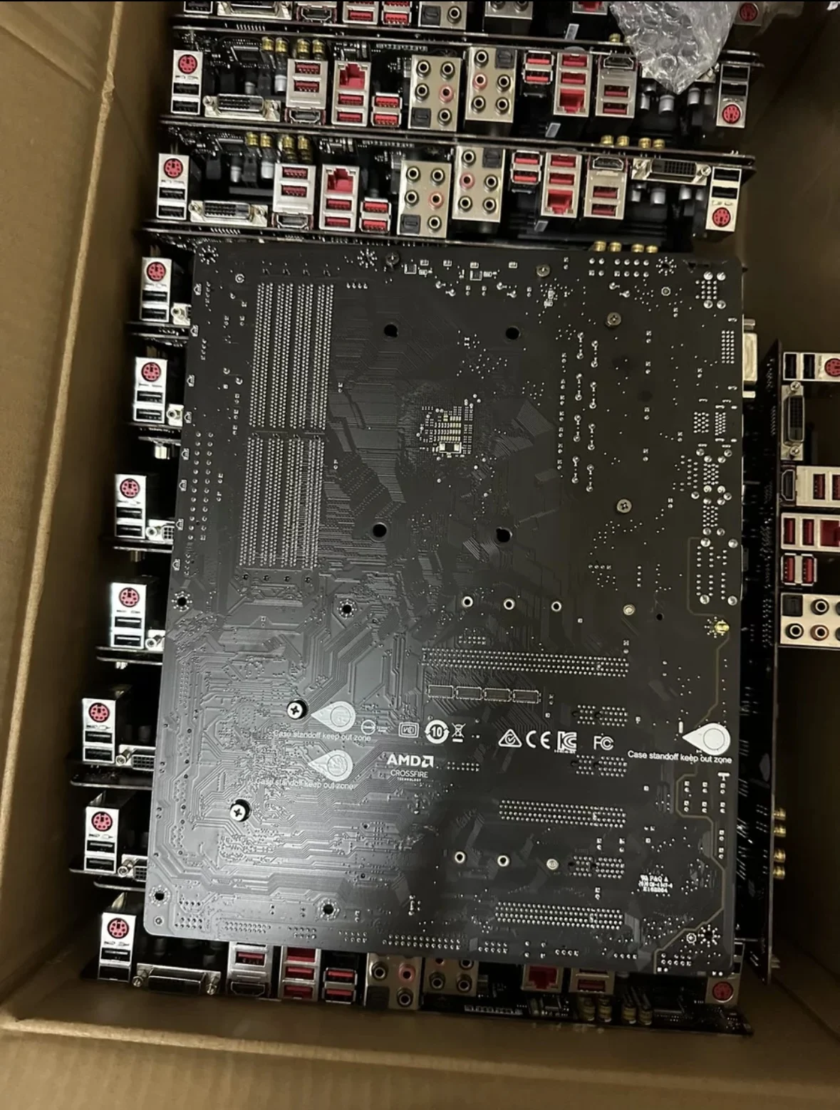 Msi X470 GAMING PLUS MAX large board double M.2 interface 90% new original disassembly machine with original baffle used test fu